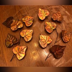 Home interior leaf wall decor
